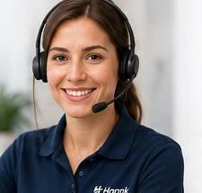 Remote car rental support agent providing live assistance
